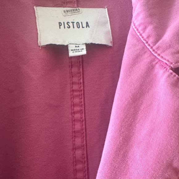 Anthropologie Fuchsia Button-Up Jumpsuit - Picture 3 of 5